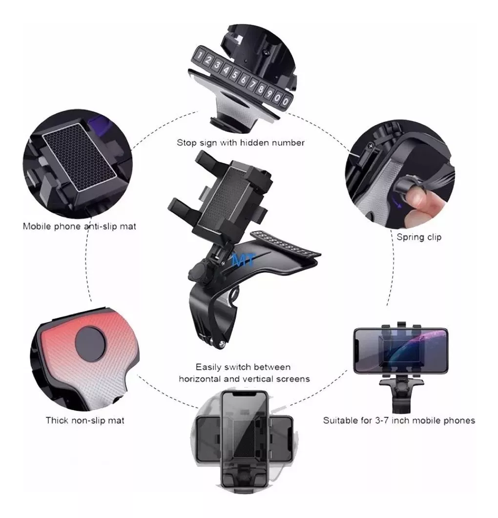 SOPORTE CELULAR CARRO 360